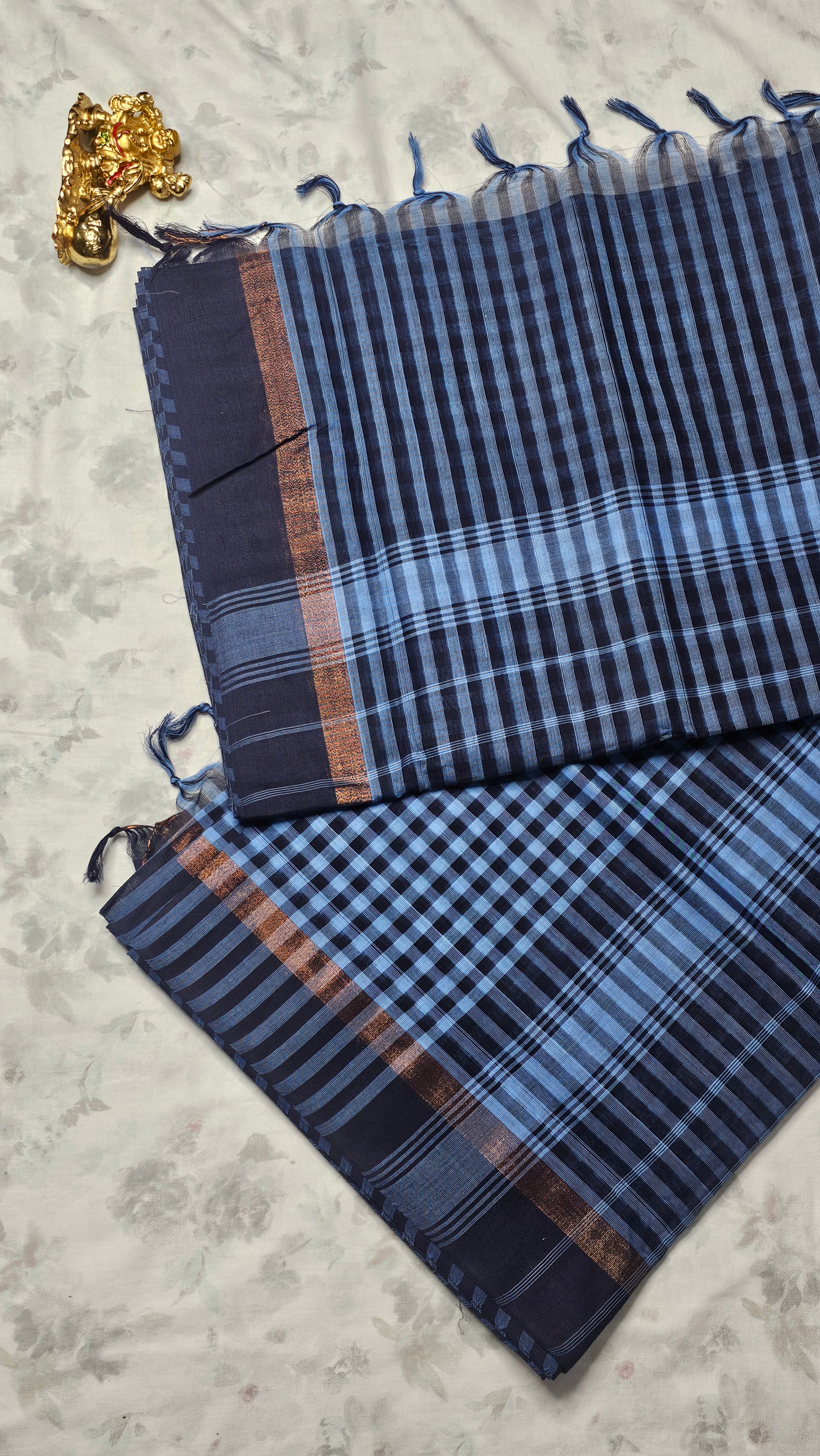 Pure Chettinad Cotton Saree – Handwoven Elegance from Tamil Nadu